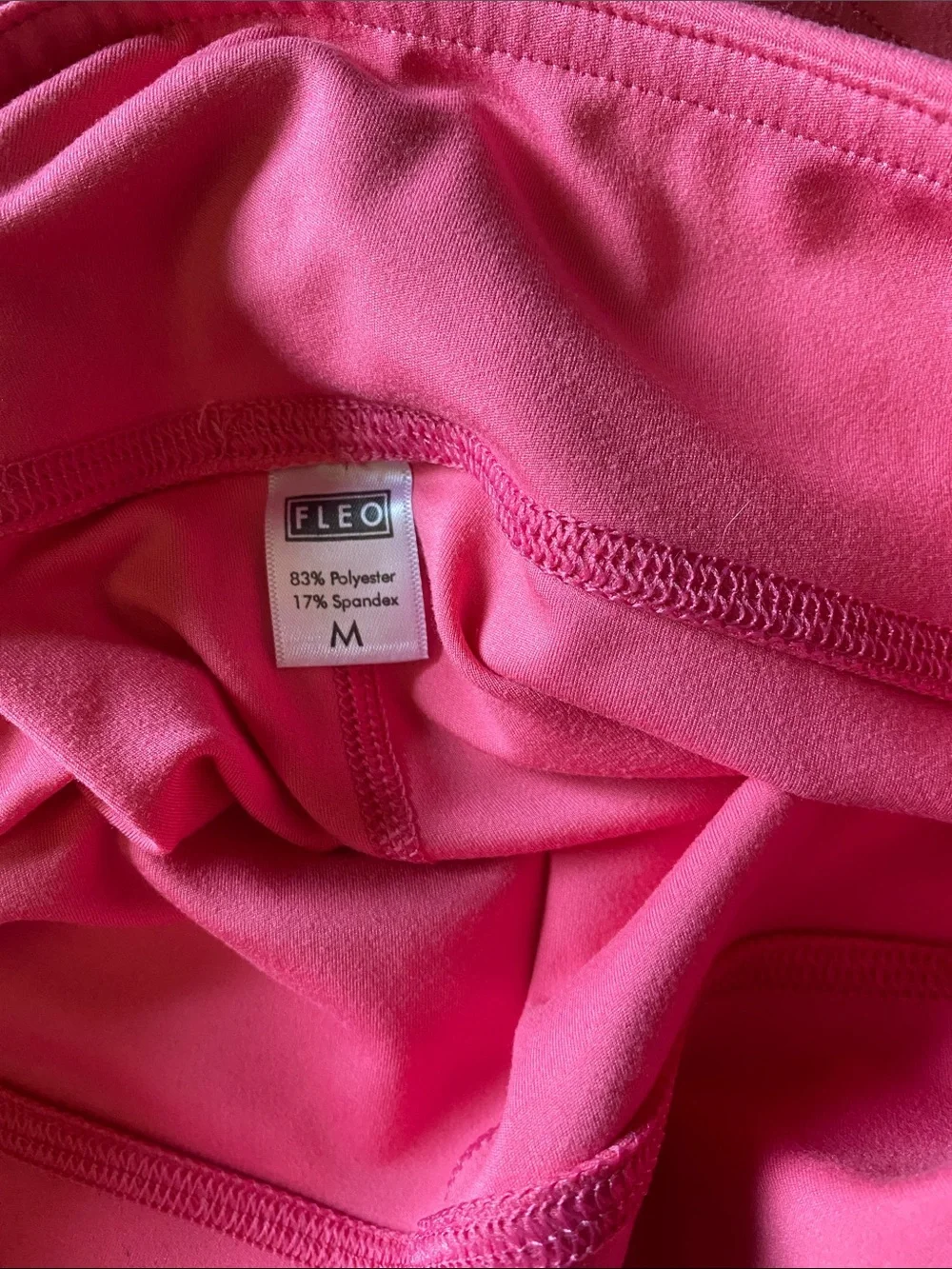 Fleo Women's Bright Pink Athletic Booty Shorts
